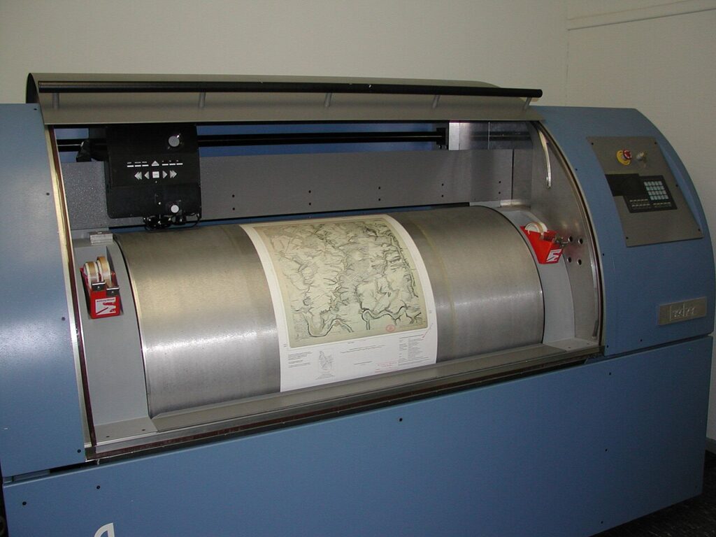 smartphone scanning a paper document on a desk