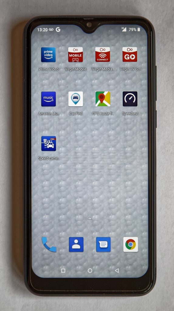 An Android smartphone showing its screen