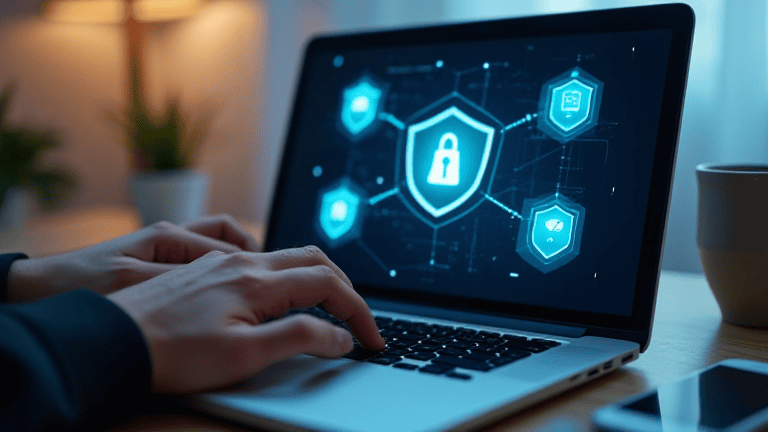 browser download safety check on laptop