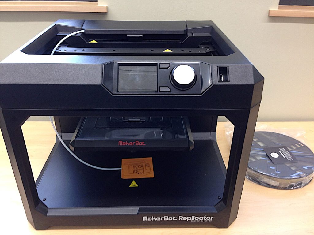 Inkjet printer printing a page at home