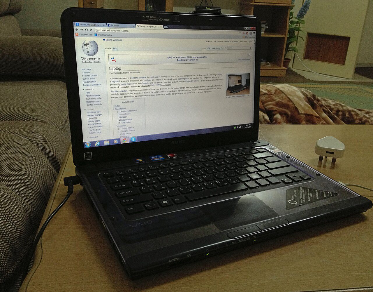 Windows laptop on a desk for search and productivity tips