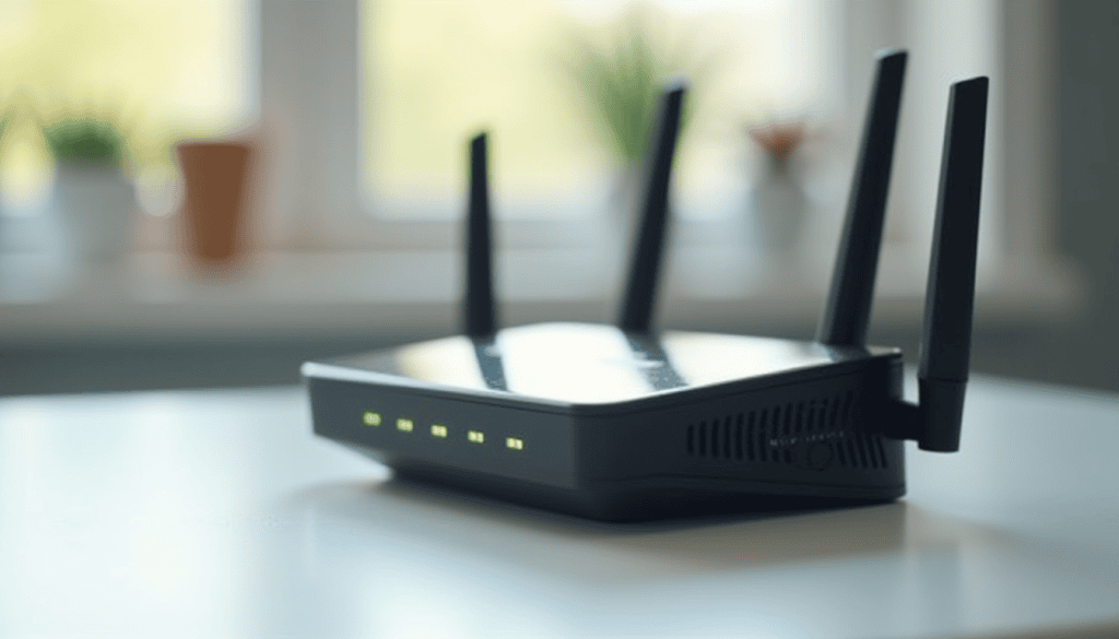 home wi-fi router with antennas for a guest wi-fi network