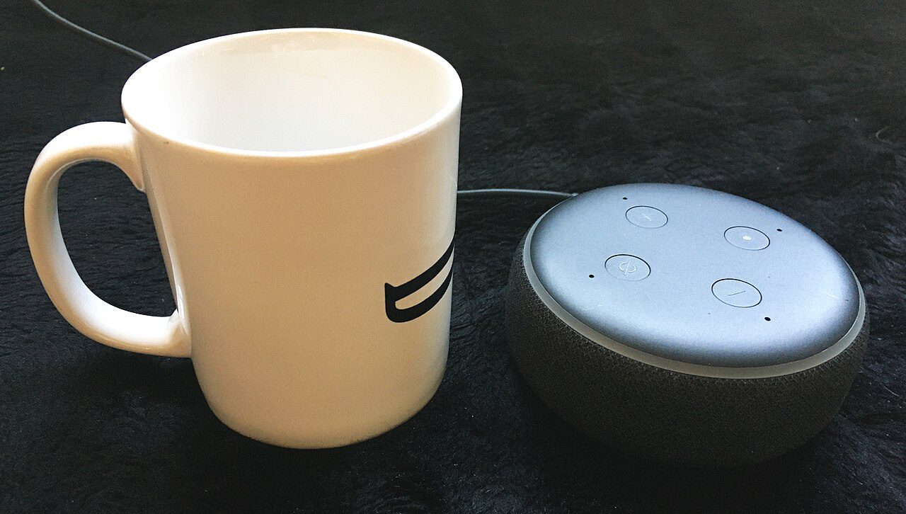 smart speaker on a table for privacy settings checklist