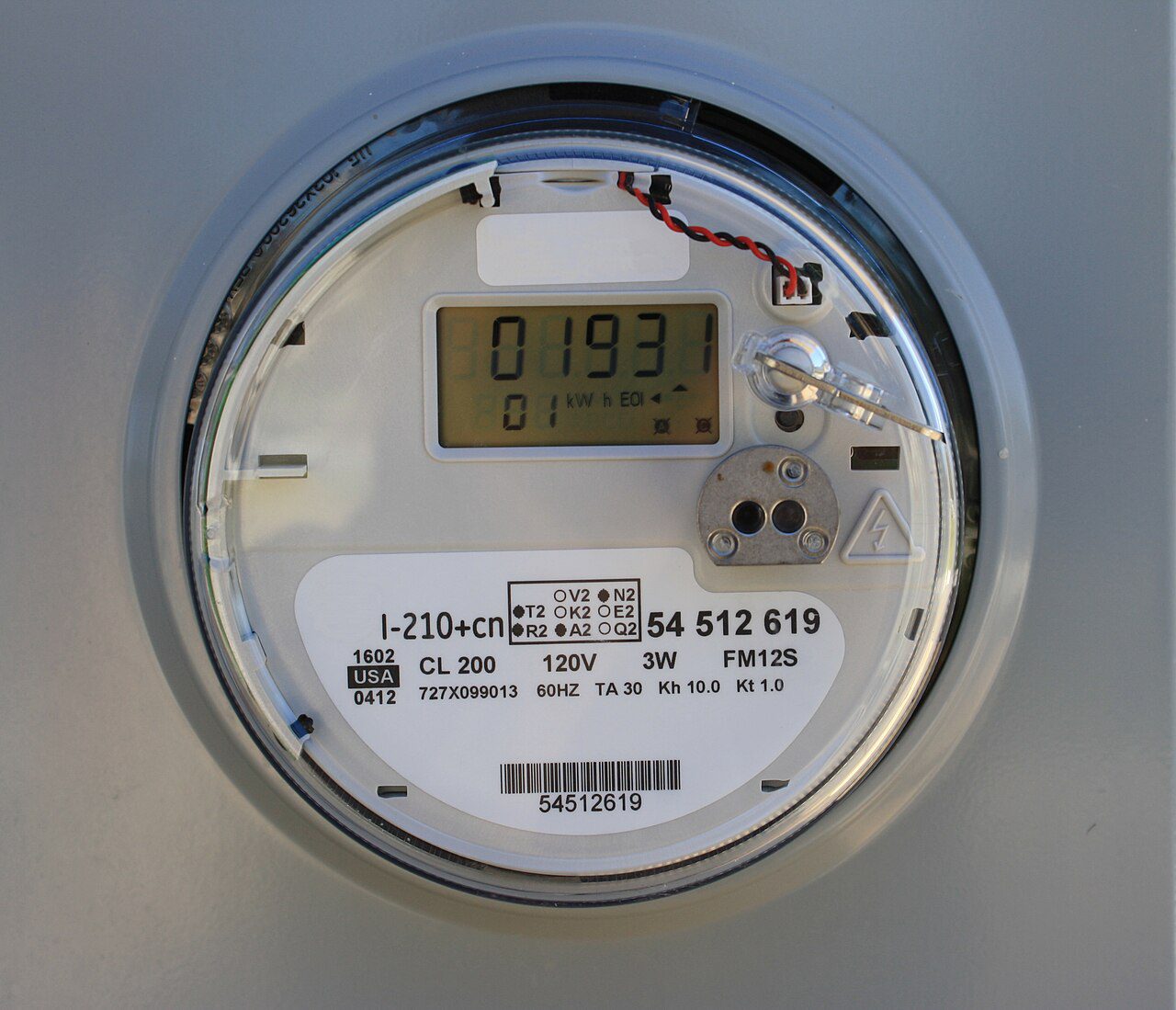 Smart electricity meter used for checking home power usage