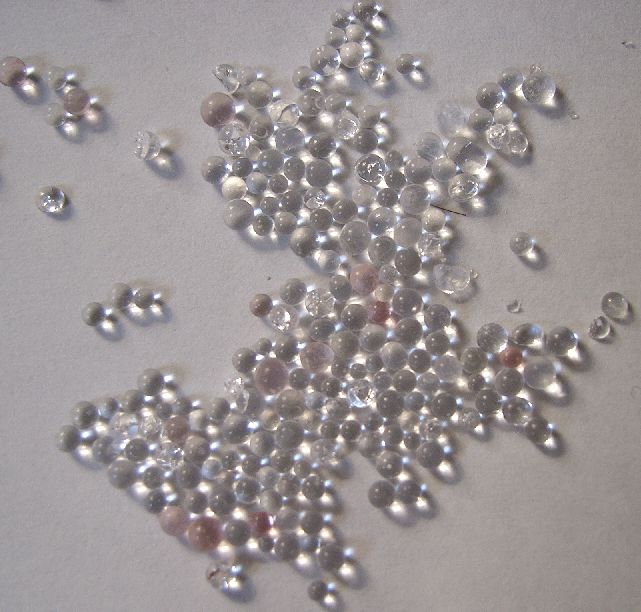 Silica gel desiccant packets used to protect electronics from humidity